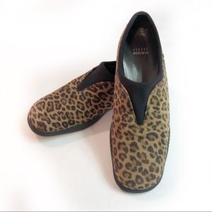 Stuart Weitzman slip on shoes leopard size 9.5
